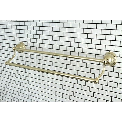 Bathroom Accessory Polished Brass 24" Double Towel Bar Dual Towel Rack BA3963PB