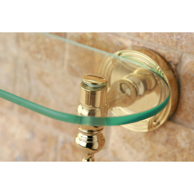 Kingston Brass Polished Brass Templeton Wall Mounted Glass Shelf BA9919PB