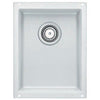 Blanco Precis Undermount Composite 13.37x18x7.5 0-Hole Single Bowl Kitchen Sink in White 467331
