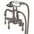 Kingston Satin Nickel Deck Mount Clawfoot Tub Faucet w hand shower CC1013T8
