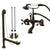 Oil Rubbed Bronze Deck Mount Clawfoot Tub Faucet w hand shower System Package CC209T5system