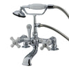 Kingston Brass Chrome Deck Mount Clawfoot Tub Faucet w hand shower CC212T1