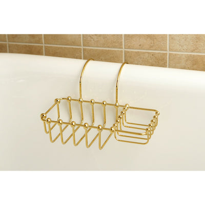 Kingston Brass Polished Brass 8" Clawfoot Bath Tub Soap Caddy Shelf CC2162