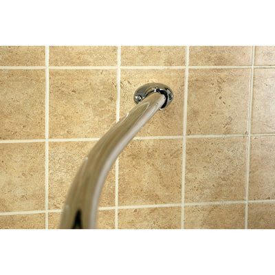 Kingston Brass Chrome Vintage Adjustable Hotel Curved Shower Rod CC3171