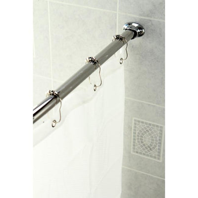 Kingston Brass Chrome Vintage Adjustable Hotel Curved Shower Rod CC3171