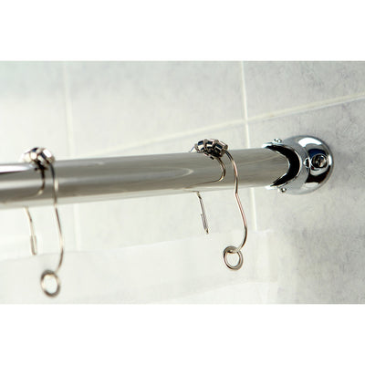 Kingston Brass Chrome Vintage Adjustable Hotel Curved Shower Rod CC3171