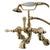 Kingston Polished Brass Wall Mount Clawfoot Tub Faucet w hand shower CC457T2