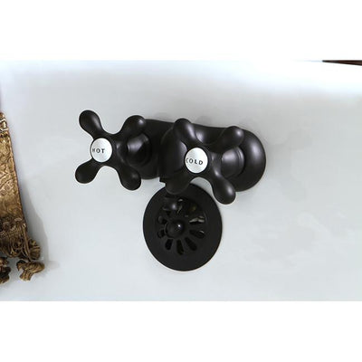 Kingston Brass Oil Rubbed Bronze Wall Mount Clawfoot Tub Faucet CC47T5