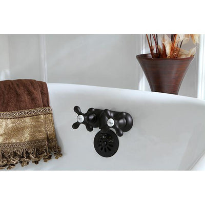 Kingston Brass Oil Rubbed Bronze Wall Mount Clawfoot Tub Faucet CC47T5