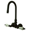 Kingston Brass Oil Rubbed Bronze Wall Mount Clawfoot Tub Filler Faucet CC73T5