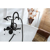 Kingston Oil Rubbed Bronze Wall Mount Clawfoot Tub Faucet w Hand Shower CC9T5