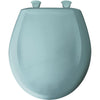 Bemis Round Closed Front Toilet Seat in Blue 529688