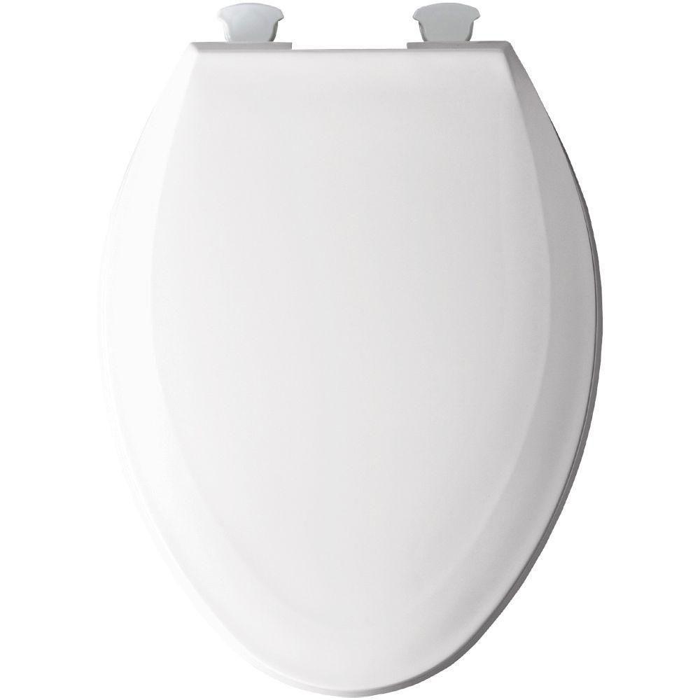 Bemis Elongated Closed Front Toilet Seat in White 529871