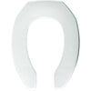 Bemis STA-TITE Elongated Open Front Toilet Seat in White 861769