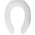 Church STA-TITE Elongated Open Front Toilet Seat in White 907354