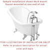 67" Cast Iron Double Slipper Clawfoot Tub and Chrome Tub Faucet Package CTP01