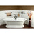 72" Freestanding Tub with Oil Rubbed Bronze Tub Faucet & Hardware Package CTP27