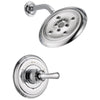 Delta Cassidy Collection Chrome Monitor 14 Series H2Okinetic Shower only Faucet INCLUDES Single French Curve Handle and Rough-Valve without Stops D1543V