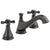 Delta Cassidy Collection Venetian Bronze Traditional Low Spout Widespread Bathroom Sink Faucet INCLUDES Two Cross Handles and Drain D1792V