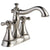 Delta Cassidy Collection Polished Nickel Finish 4" Centerset Lavatory Bathroom Faucet INCLUDES Two Cross Handles and Metal Pop-Up Drain D1807V