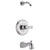 Delta Cassidy Chrome Monitor 14 Tub and Shower Combination - Less Showerhead INCLUDES Single French Curve Lever Handle and Rough-in Valve with Stops D1825V