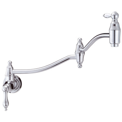 Danze Fairmont Chrome Wall Mount Traditional Pot Filler Faucet