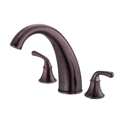 Danze Bannockburn Oil Rubbed Bronze HiArch Spout Widespread Roman Tub Faucet INCLUDES Rough-in Valve