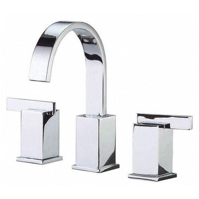 Danze Sirius Chrome Modern Gooseneck Spout Widespread Bathroom Faucet