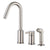 Danze Amalfi Stainless Steel Hi-rise Spout Widespread Kitchen Faucet with Spray