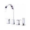 Danze Sirius Chrome 2 Handle Widespread Kitchen Faucet with Sprayer