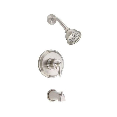 Danze Prince Brushed Nickel Single Handle Pressure Balance Tub and Shower Combination Faucet INCLUDES Rough-in Valve