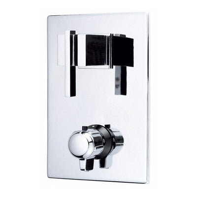 Danze Sirius Modern Chrome Square 1/2" Thermostatic Shower Faucet Control INCLUDES Rough-in Valve