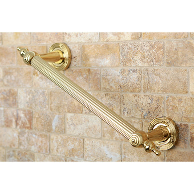 Kingston Polished Brass Templeton Grab Bar For Bathroom Or Shower: 12" DR710122