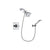 Delta Dryden Chrome Finish Shower Faucet System Package with Square Showerhead and Modern Handheld Shower Spray with Wall Bracket and Hose Includes Rough-in Valve DSP0008V