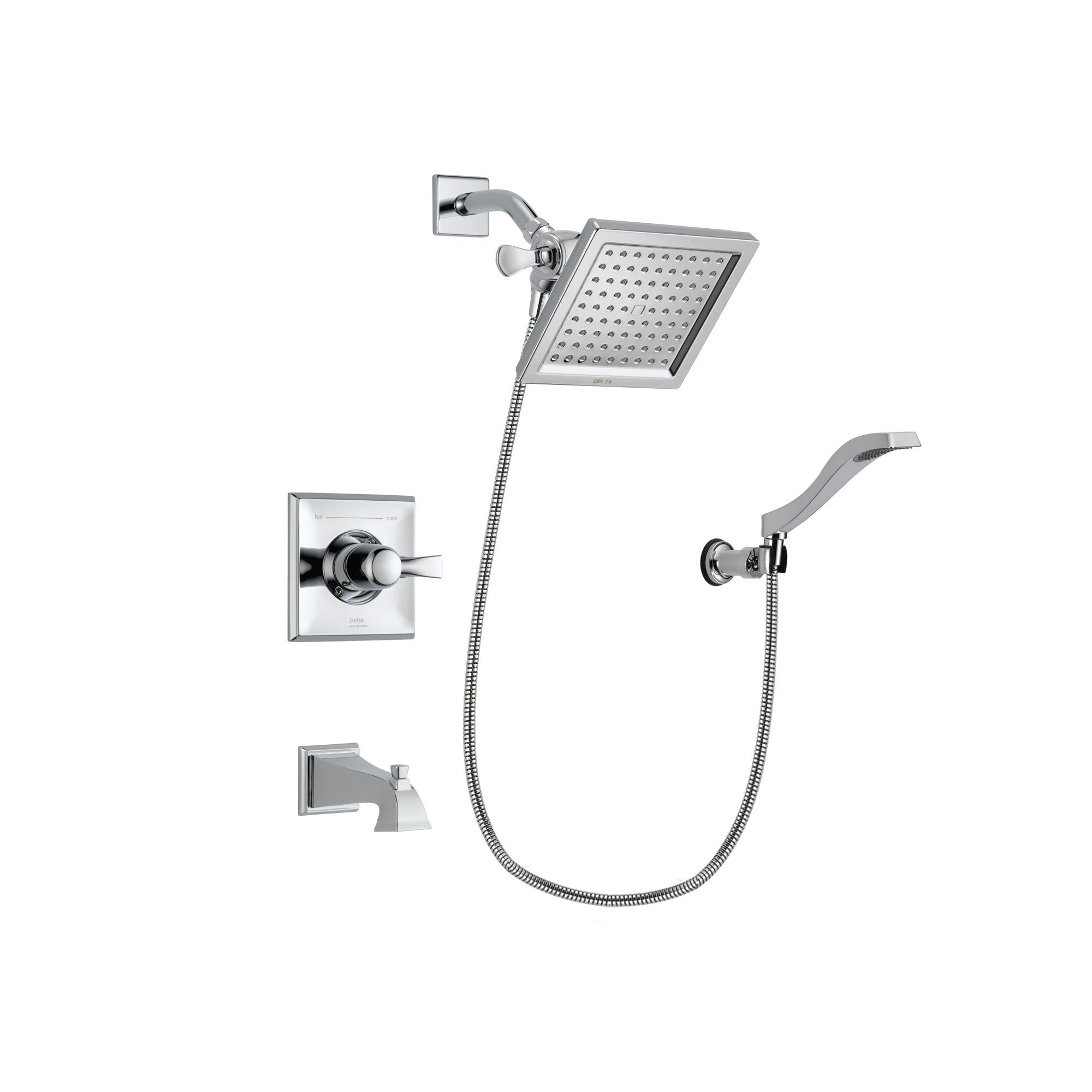 Delta Dryden Chrome Tub and Shower Faucet System Package w/ Hand Shower DSP0023V
