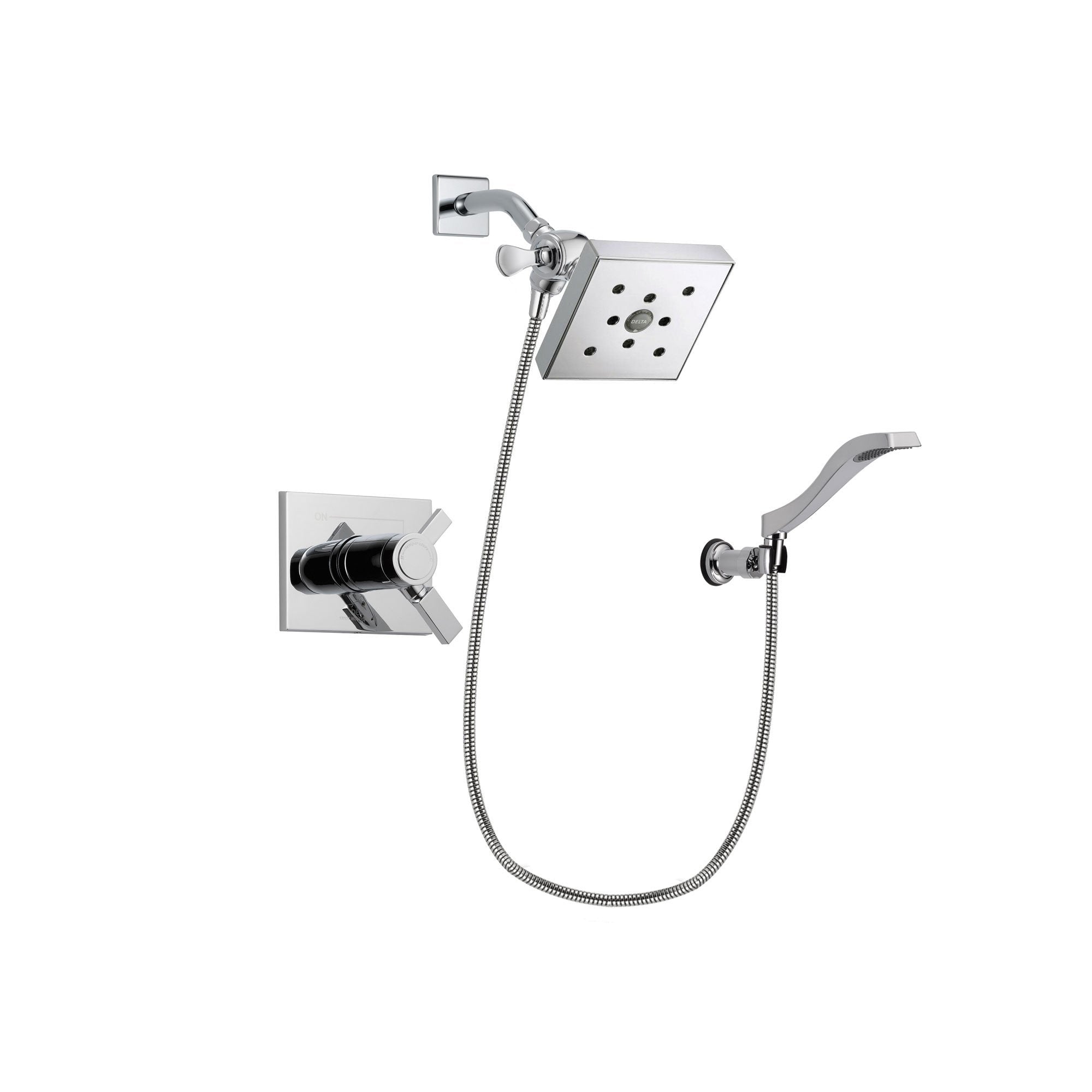 Delta Vero Chrome Shower Faucet System with Shower Head and Hand Shower DSP0036V