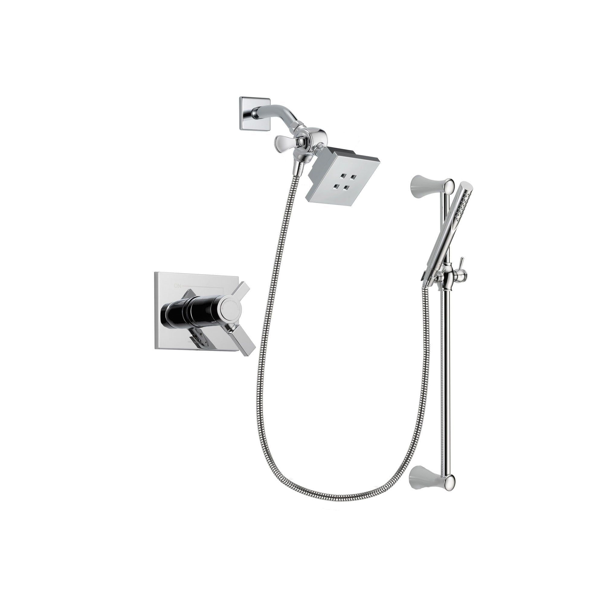 Delta Vero Chrome Shower Faucet System with Shower Head and Hand Shower DSP0244V