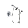 Delta Addison Chrome Finish Thermostatic Shower Faucet System Package with Shower Head and 7-Spray Handheld Shower Sprayer with Slide Bar Includes Rough-in Valve DSP0568V