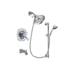 Delta Addison Chrome Finish Thermostatic Tub and Shower Faucet System Package with Large Rain Showerhead and 7-Spray Handheld Shower Sprayer with Slide Bar Includes Rough-in Valve and Tub Spout DSP0635V