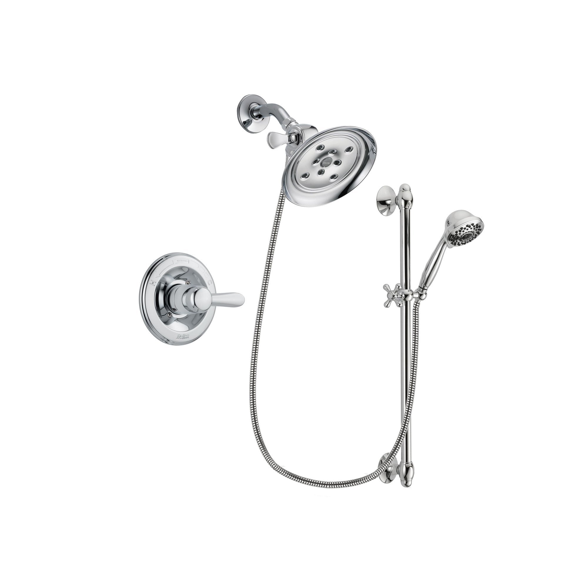 Delta Lahara Chrome Shower Faucet System w/ Shower Head and Hand Shower DSP0640V