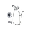 Delta Addison Chrome Finish Thermostatic Tub and Shower Faucet System Package with Large Rain Showerhead and Handheld Shower with Slide Bar Includes Rough-in Valve and Tub Spout DSP0907V