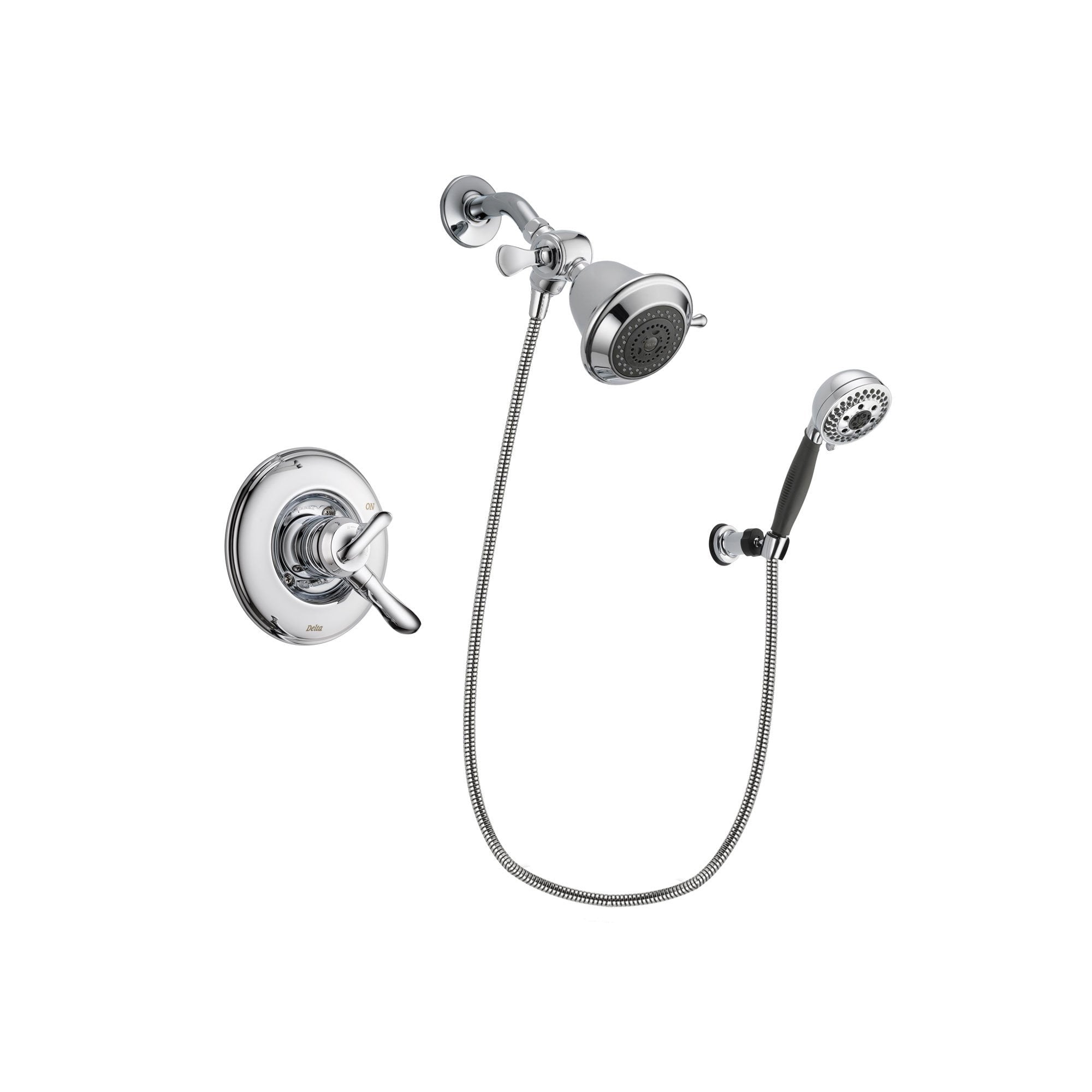 Delta Linden Chrome Shower Faucet System w/ Shower Head and Hand Shower DSP1136V