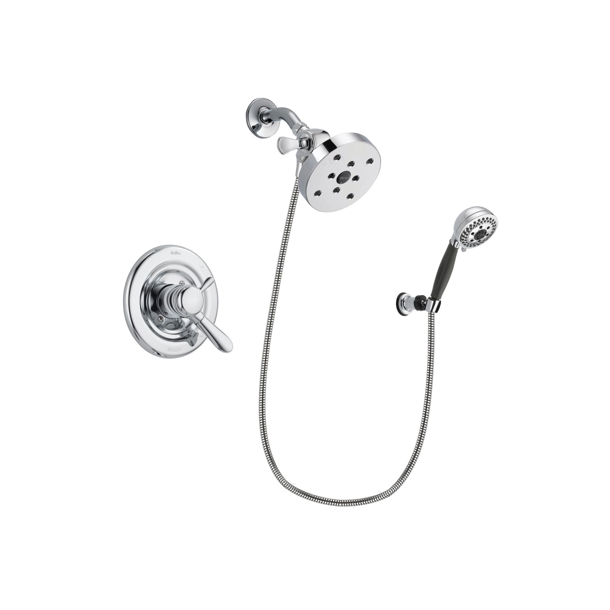 Delta Lahara Chrome Shower Faucet System w/ Shower Head and Hand Shower DSP1228V