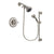 Delta Linden Stainless Steel Finish Shower Faucet System Package with Shower Head and 5-Spray Personal Handshower with Slide Bar Includes Rough-in Valve DSP1260V