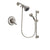 Delta Linden Stainless Steel Finish Dual Control Shower Faucet System Package with Shower Head and 5-Spray Personal Handshower with Slide Bar Includes Rough-in Valve DSP1272V