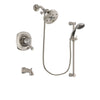 Delta Addison Stainless Steel Finish Tub and Shower System w/Hand Spray DSP1643V
