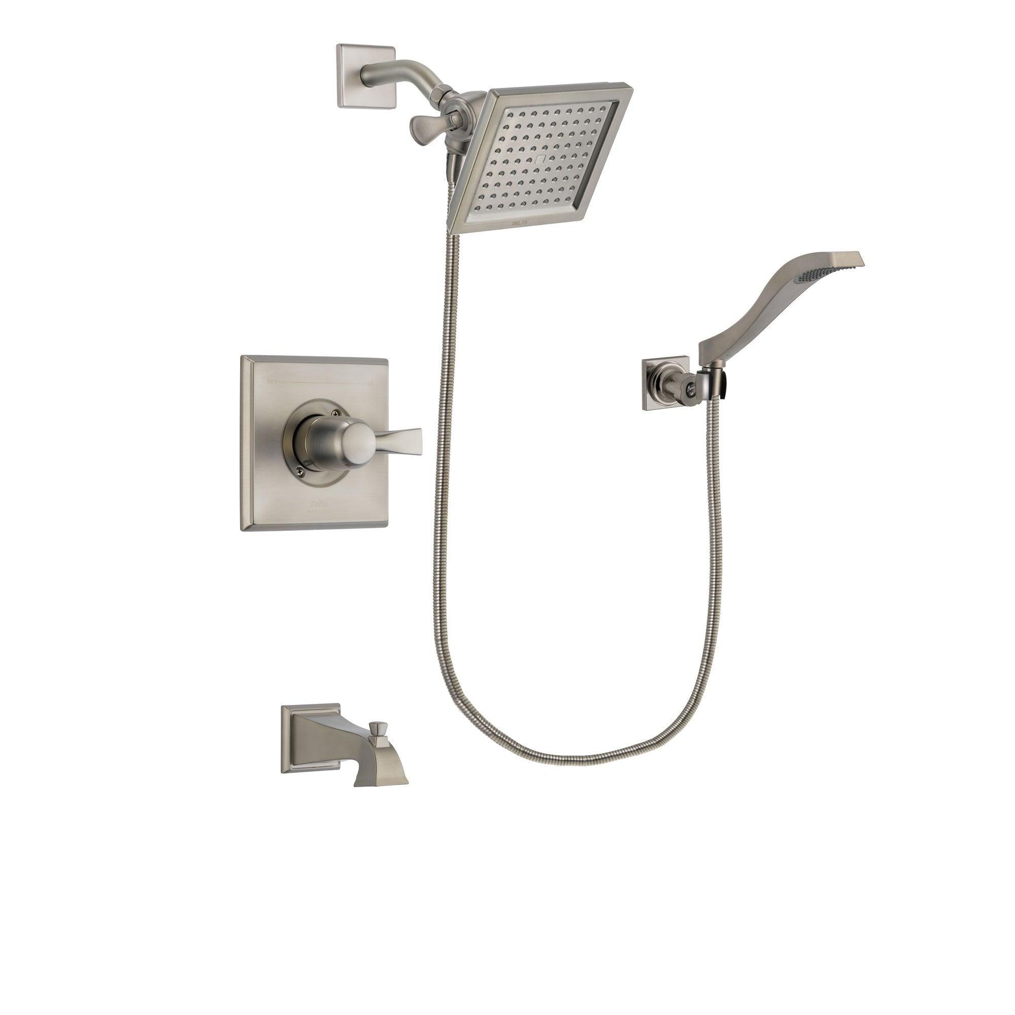 Delta Dryden Stainless Steel Finish Tub and Shower System w/Hand Shower DSP2081V