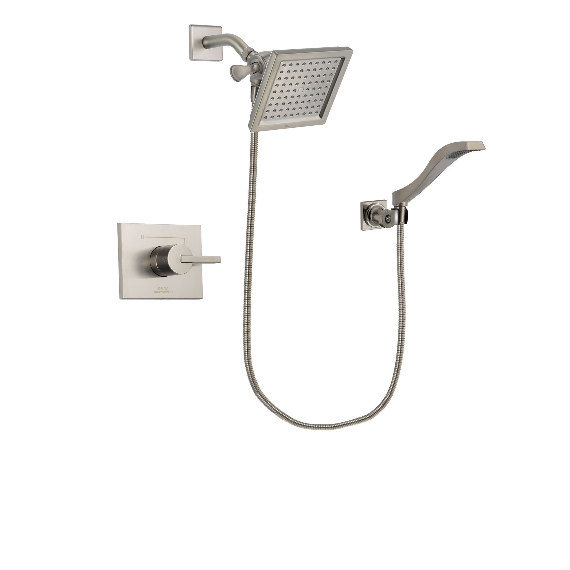 Delta Vero Stainless Steel Finish Shower Faucet System with Hand Shower DSP2084V