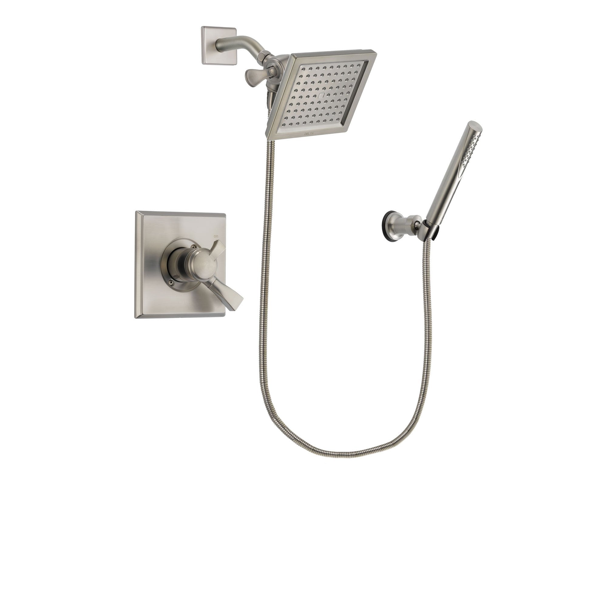 Delta Dryden Stainless Steel Finish Shower Faucet System w/ Hand Spray DSP2142V