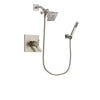 Delta Arzo Stainless Steel Finish Thermostatic Shower Faucet System Package with Square Showerhead and Wall-Mount Handheld Shower Stick Includes Rough-in Valve DSP2170V